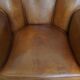 Set of 2 Sheepskin Leather Design Armchairs