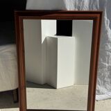 Rectangular mirror with wooden frame 88x62