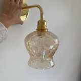 Wall lamp with vintage globe