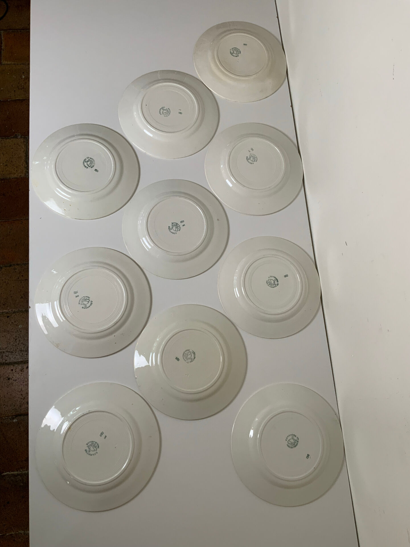 Ironstone plates