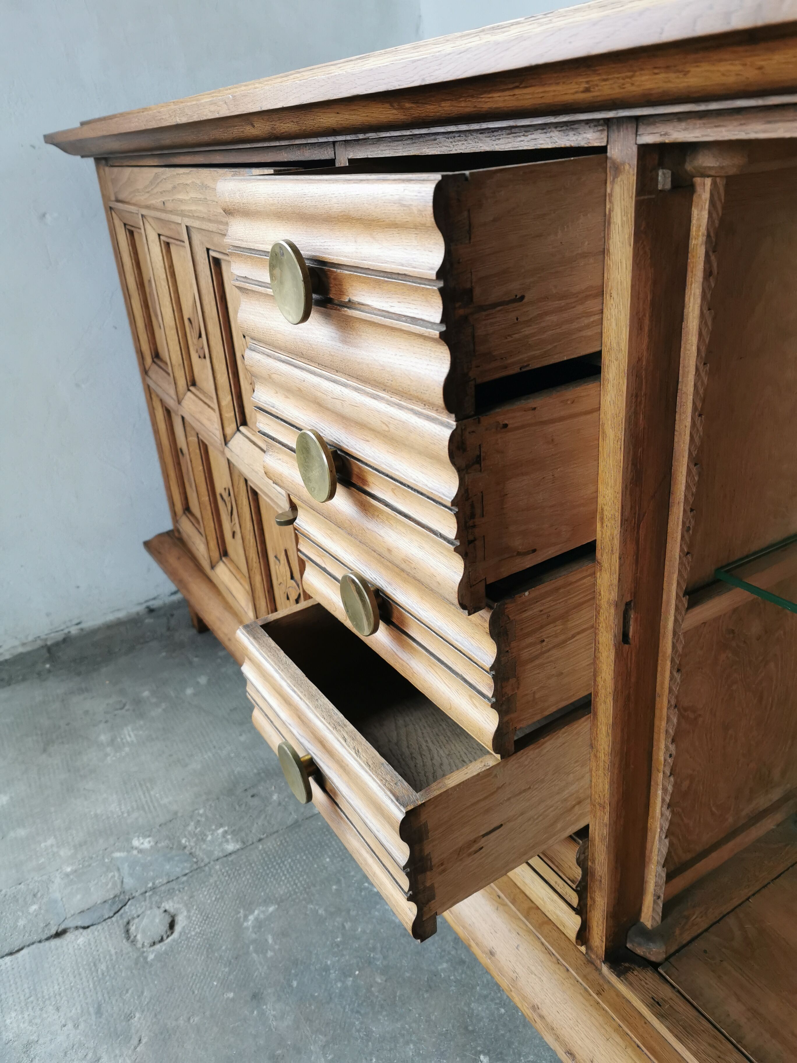 Solid oak sideboard from the 40s