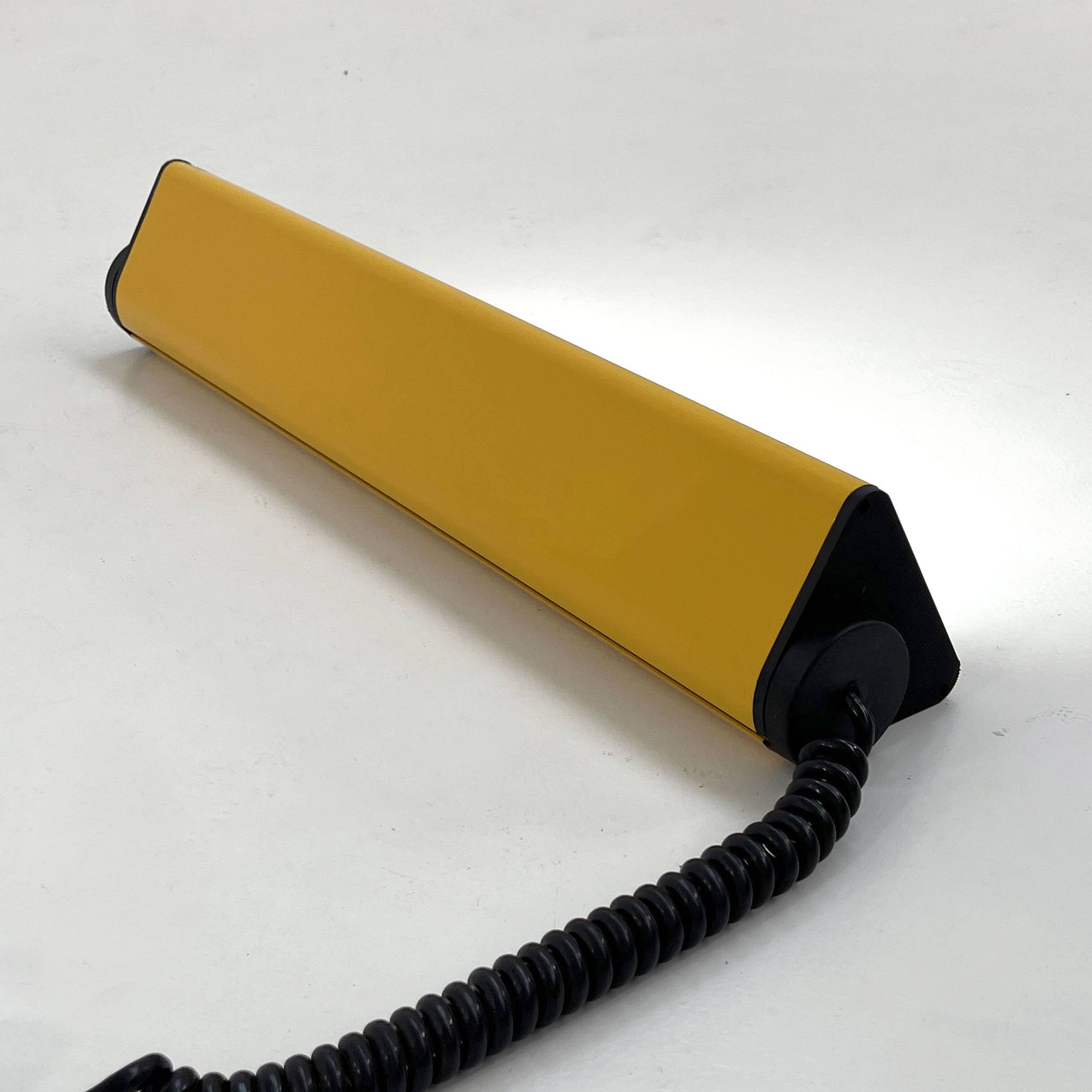 Yellow corner neon by Arcluce, 1980