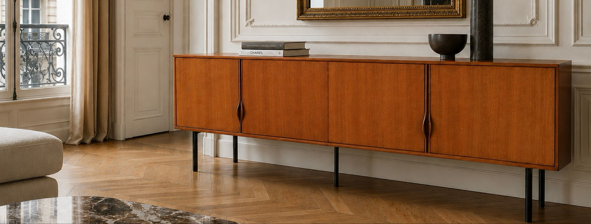 Enfilade scandinave en teck