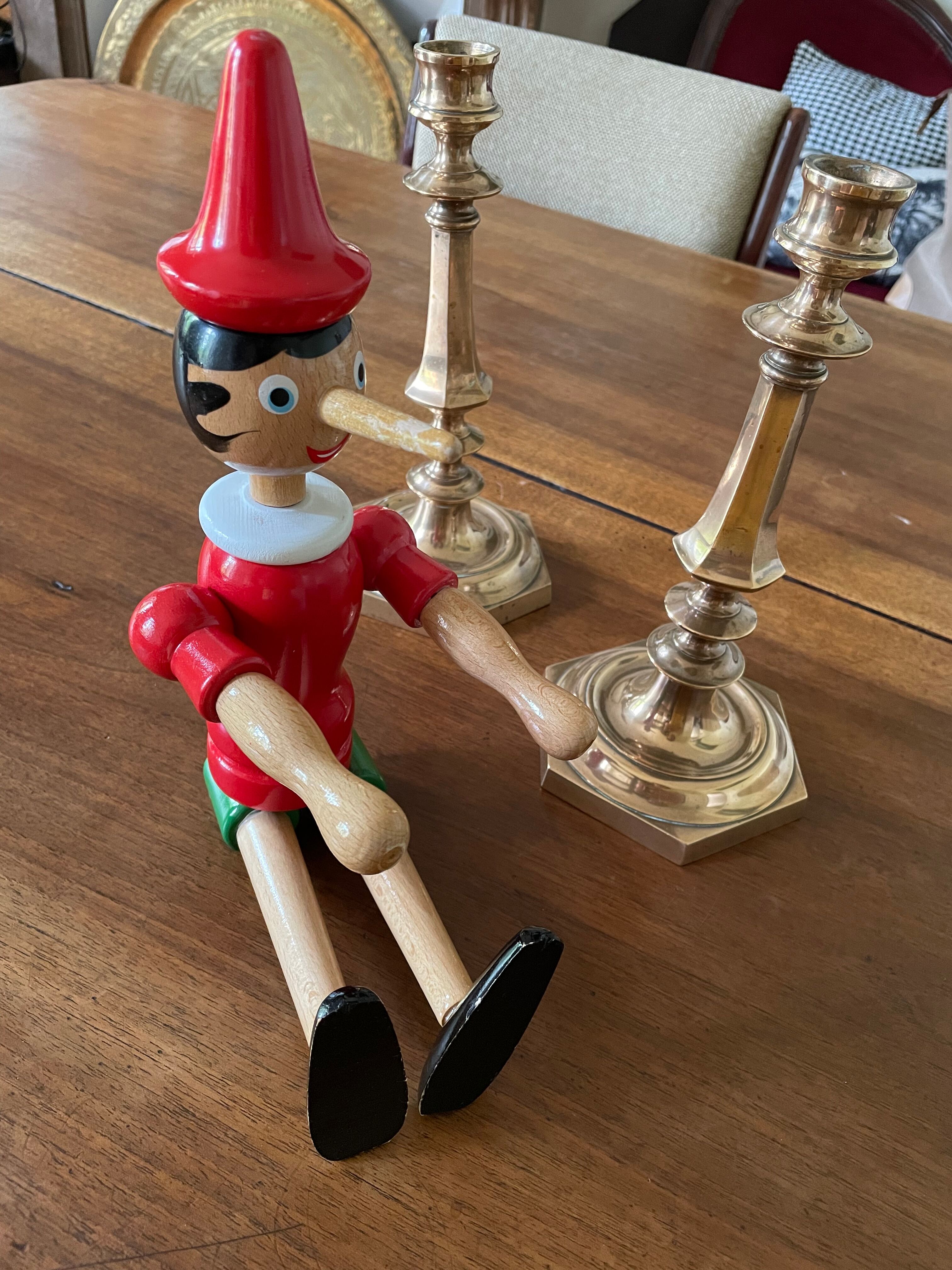 Articulated wooden Pinocchio H40
