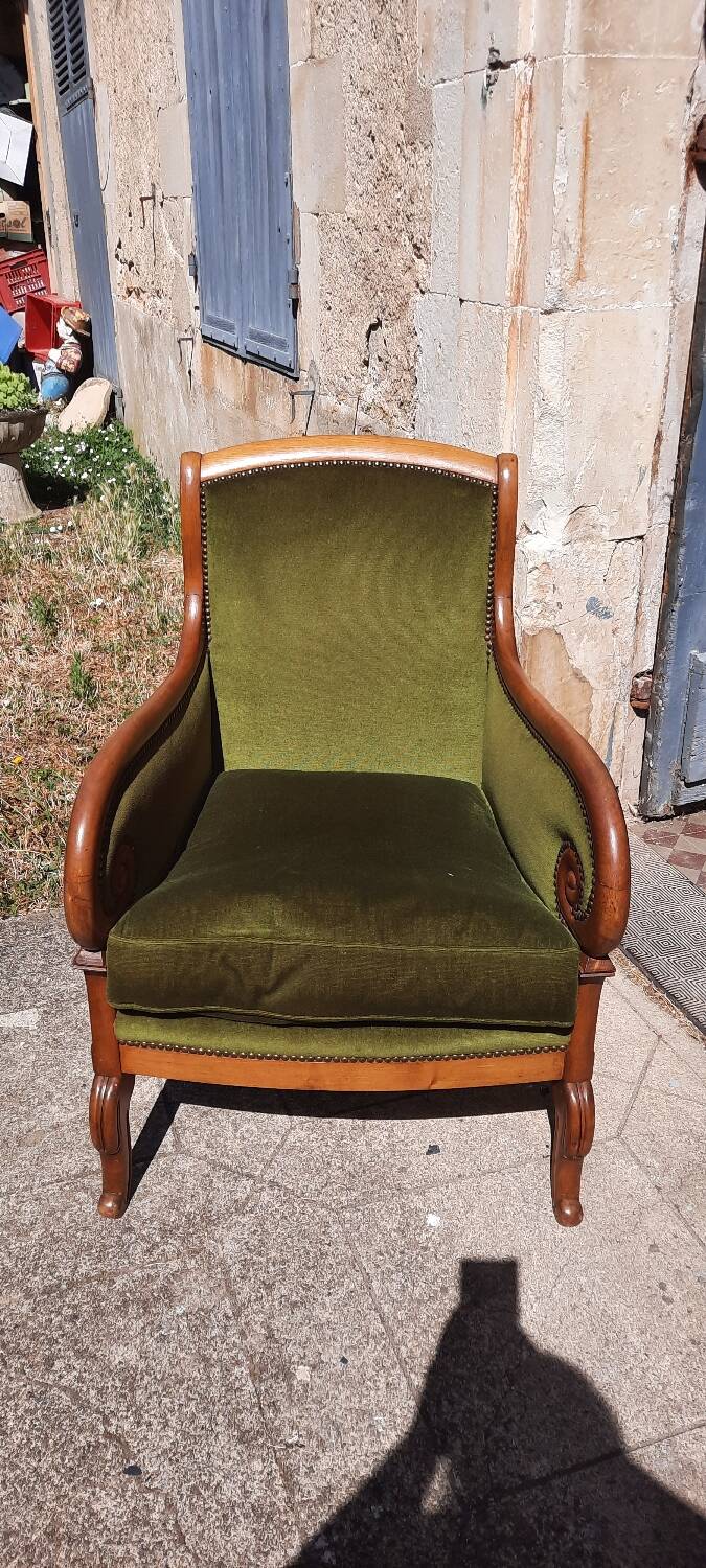 Pair of bergère armchairs