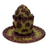 Vintage slip pot and plate