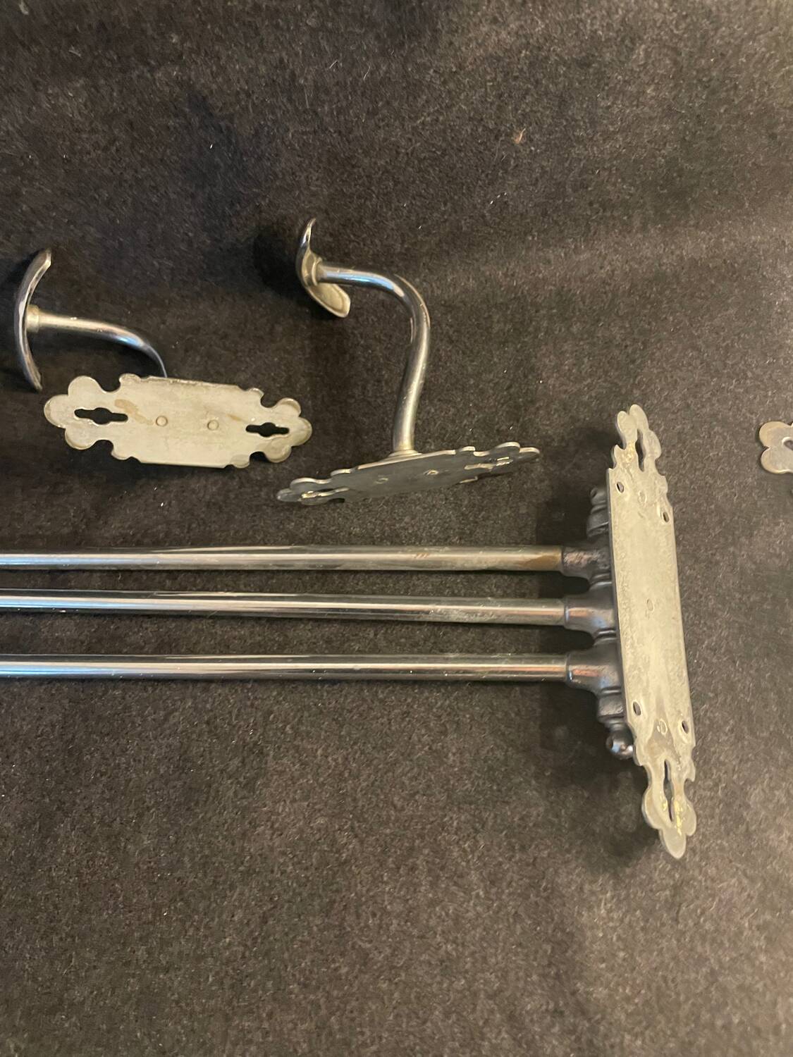 Retro vintage bathroom hooks