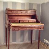 Old mahogany cylinder desk table dimension: height -112cm- width -90cm- depth -55cm