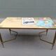 Brass and marble 1960s coffee table