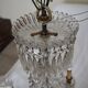 Napoleon III chandelier with crystal pendants, signed Portieux, 19th century.