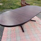Table ovale scandinave vintage 1960