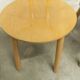 Set of 3 minimalist chairs in light wood, 1980s Italy