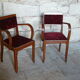 Paire de fauteuils bridge