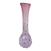 Pink glass vase