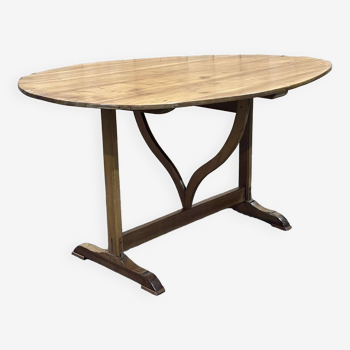 19th century winemaker's table in cherry wood