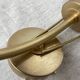Brass and glass wall light, 1960