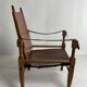 Leather safari armchair by Wilhelm Kienzle for Wohnbedarf, 1950s