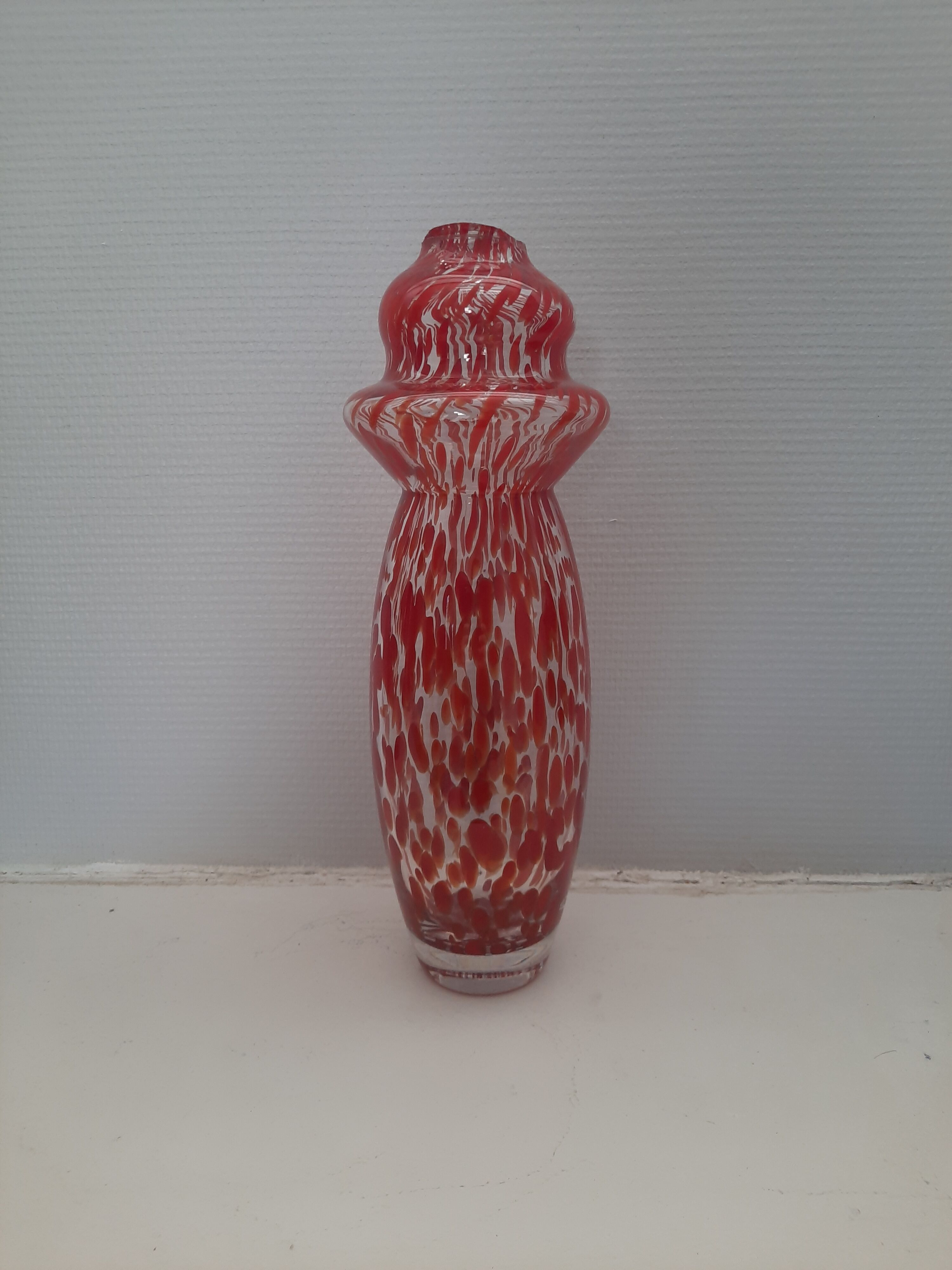 Pair of Murano blown glass vases, Carlo Moretti