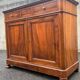 Solid walnut sideboard of the Napoleon III period, late nineteenth century, Louis Philippe style