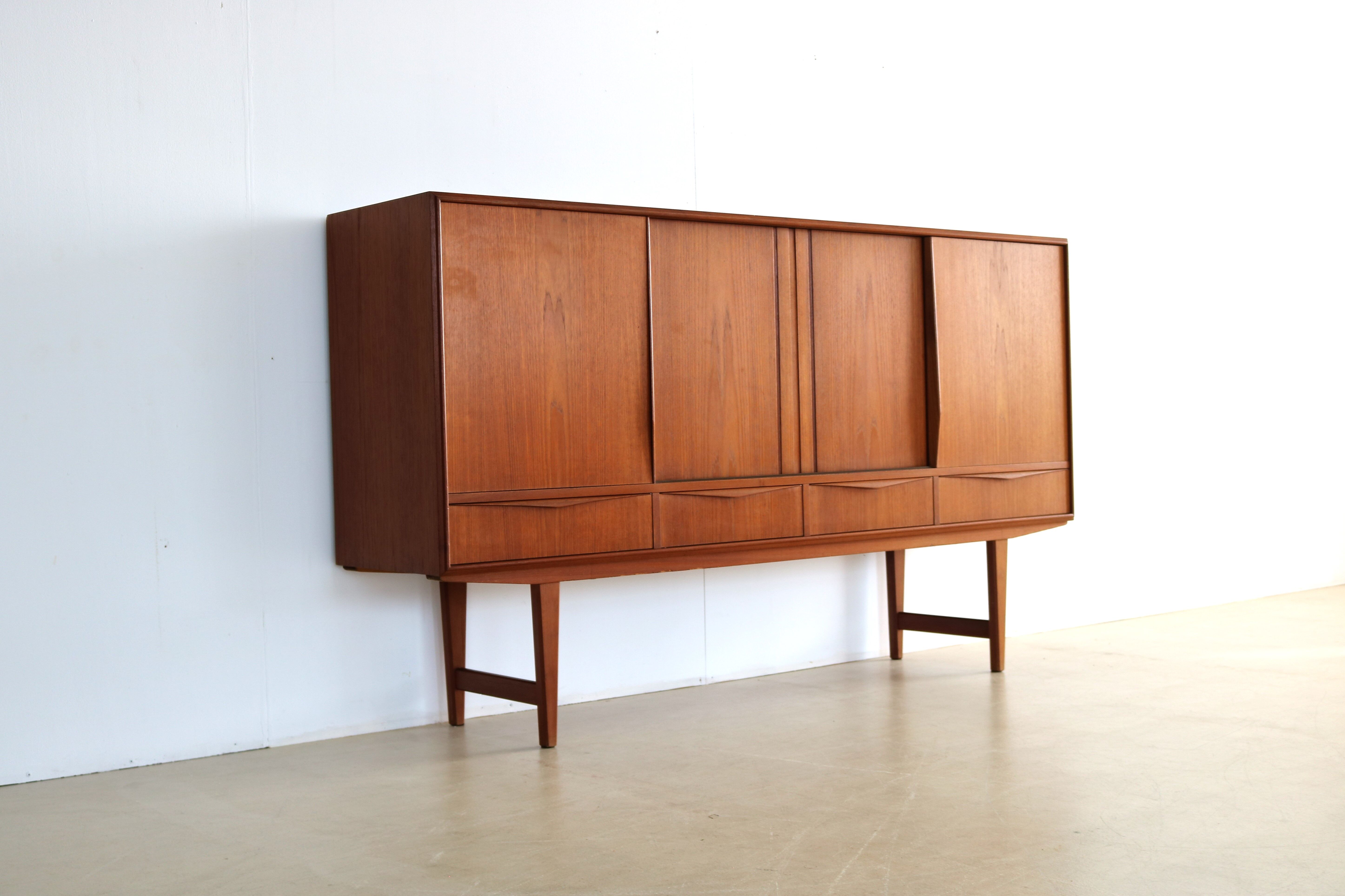 Vintage high board | wall cabinet | E.W. Bach | Danish