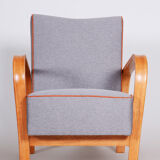 Art Deco Armchair made in 1930s Czechia. Beech. designed by Koželka and Kropáček