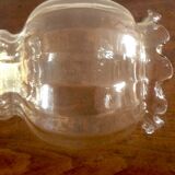 Suspension ceiling light glass vintage