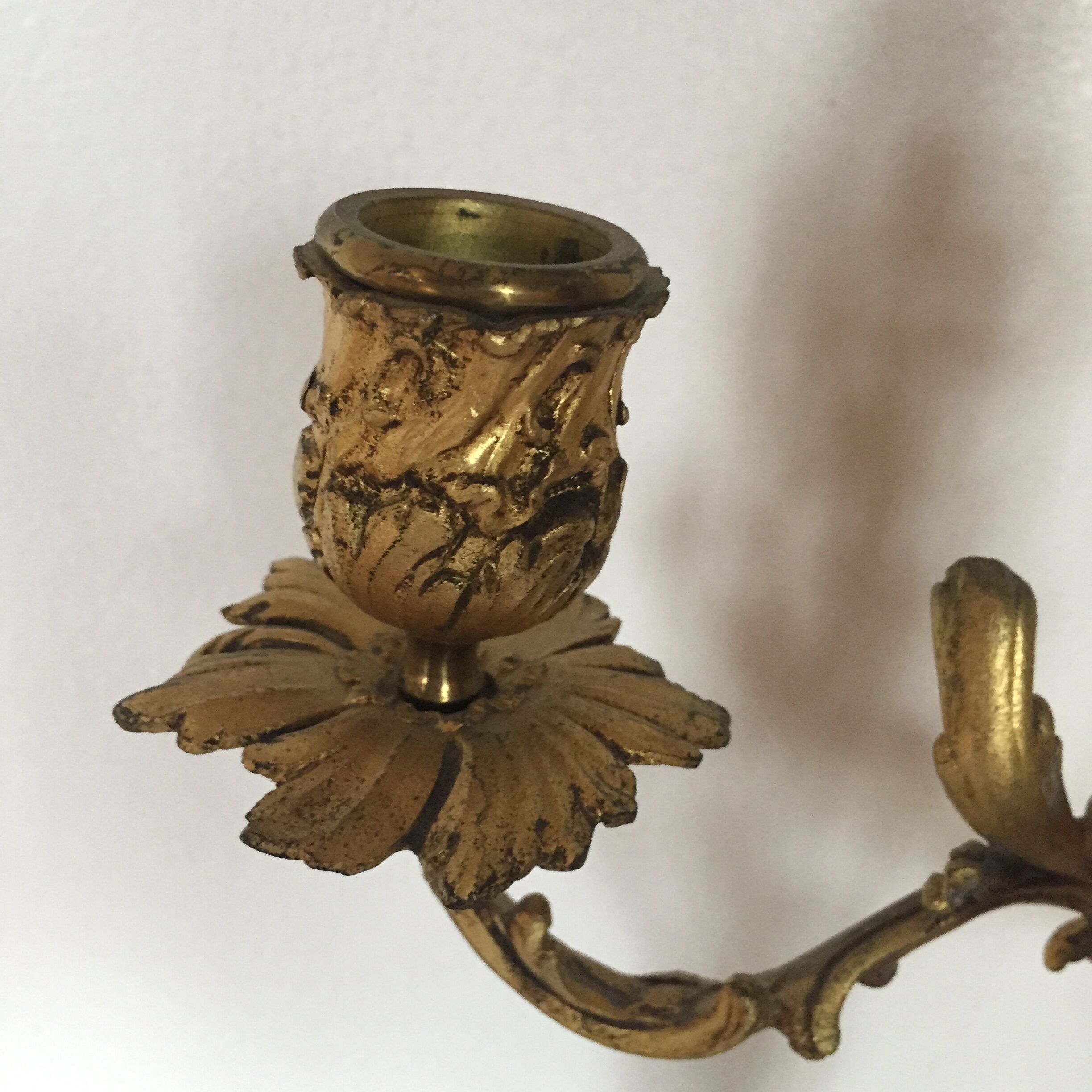 Paire de chandeliers en bronze