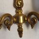 Pair of French Traditional Style Bronze Mid Century Double Wall Lights