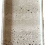 Rectangular travertine tray decorative tray empty pocket raw travertine