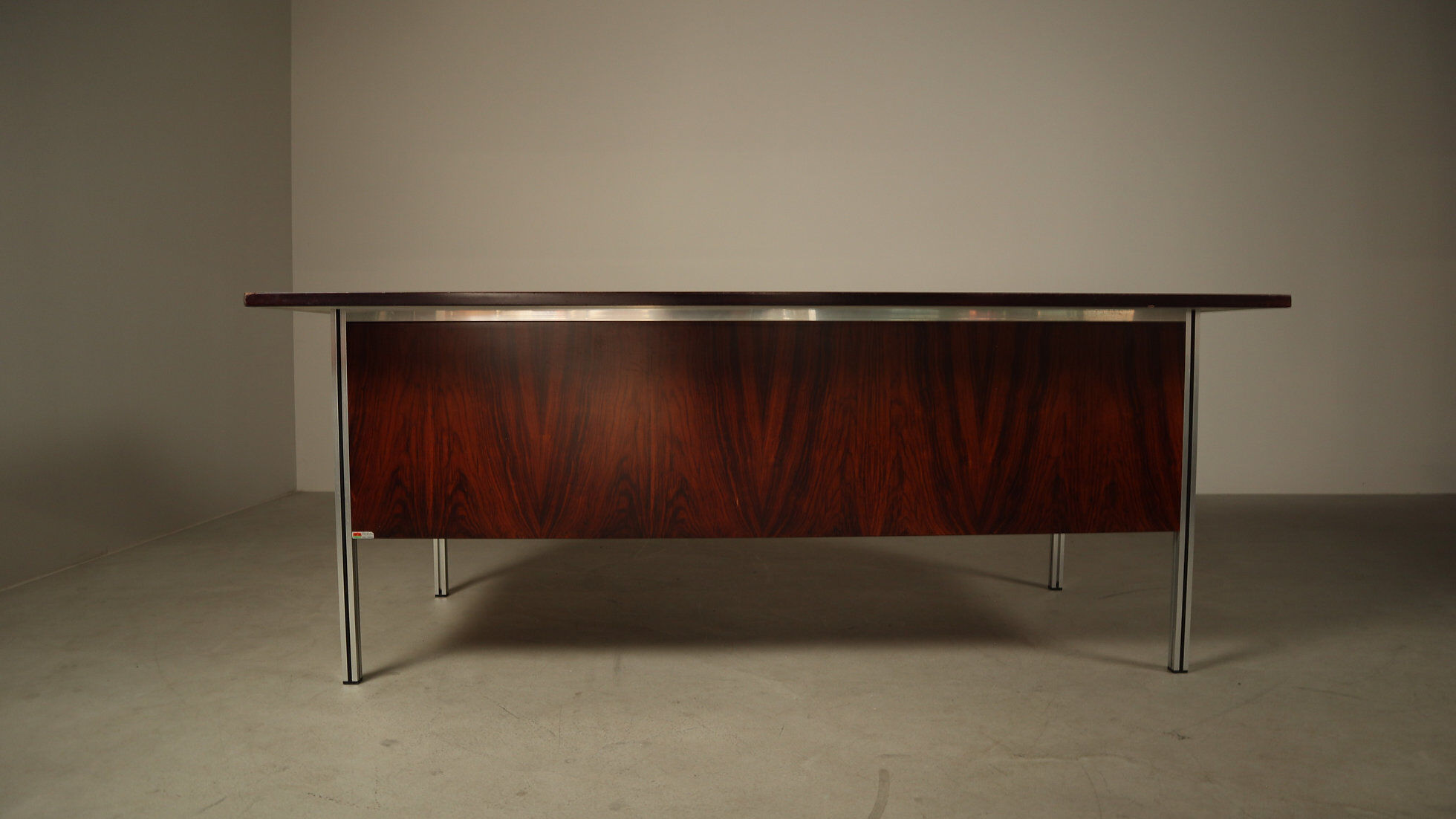 Executive desk by ORA Acciaio, produced in Italy during the 1970s.