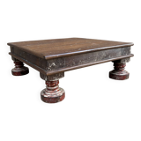 Burmese teak coffee table