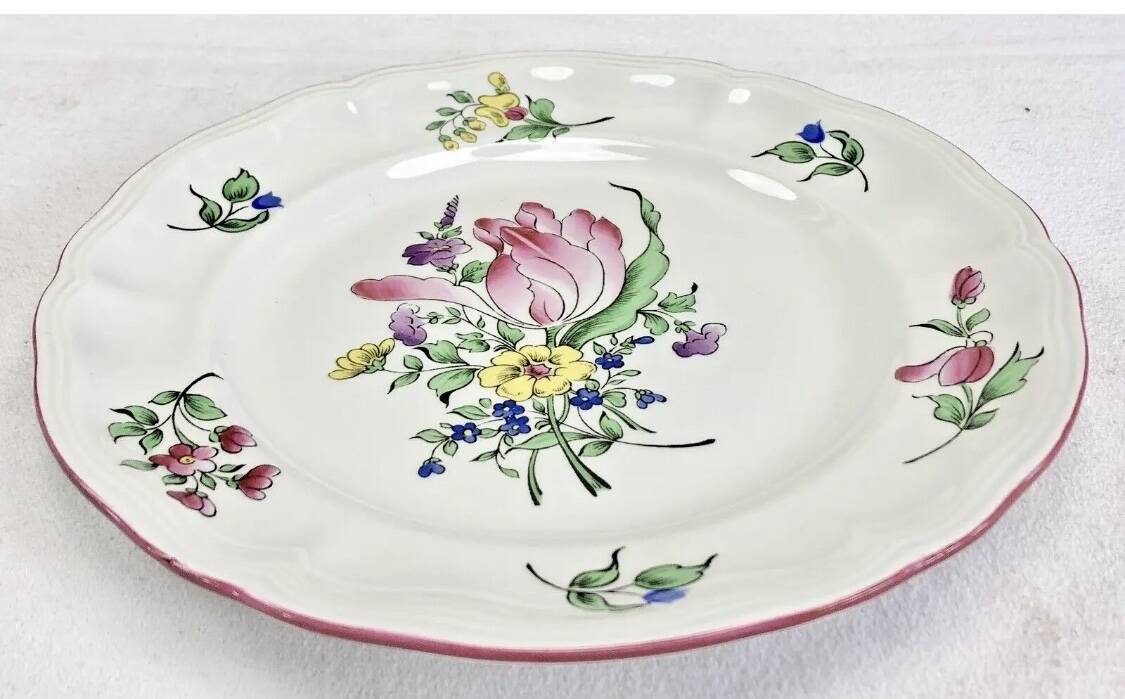 5 dessert plates 22.7 cm Lunéville reverbere model