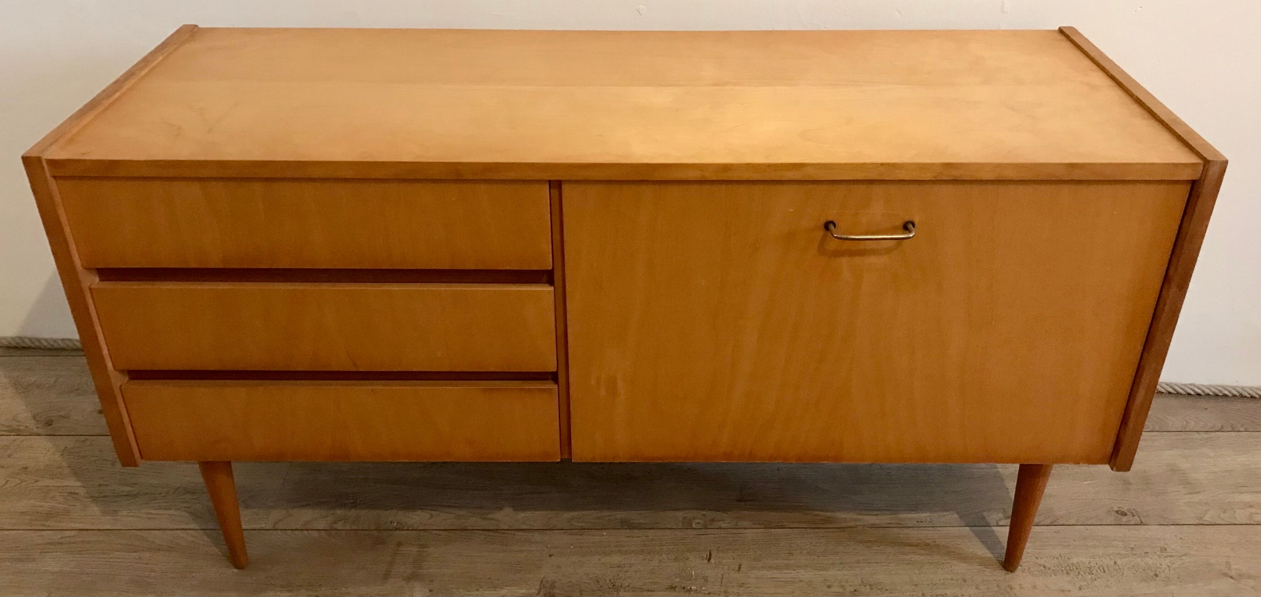 Vintage low row storage cabinet 1960-80's