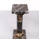 Two black portoro marble pedestals, Italy