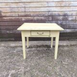 Yellow and green patinated coffee table by a local artist