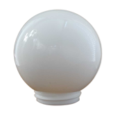 Globe in white opaline - 15 cm