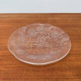 Vintage Swedish glass plate Doran by Goran Warff for Kosta Boda