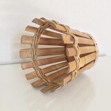 Rattan and vintage bamboo pot cover