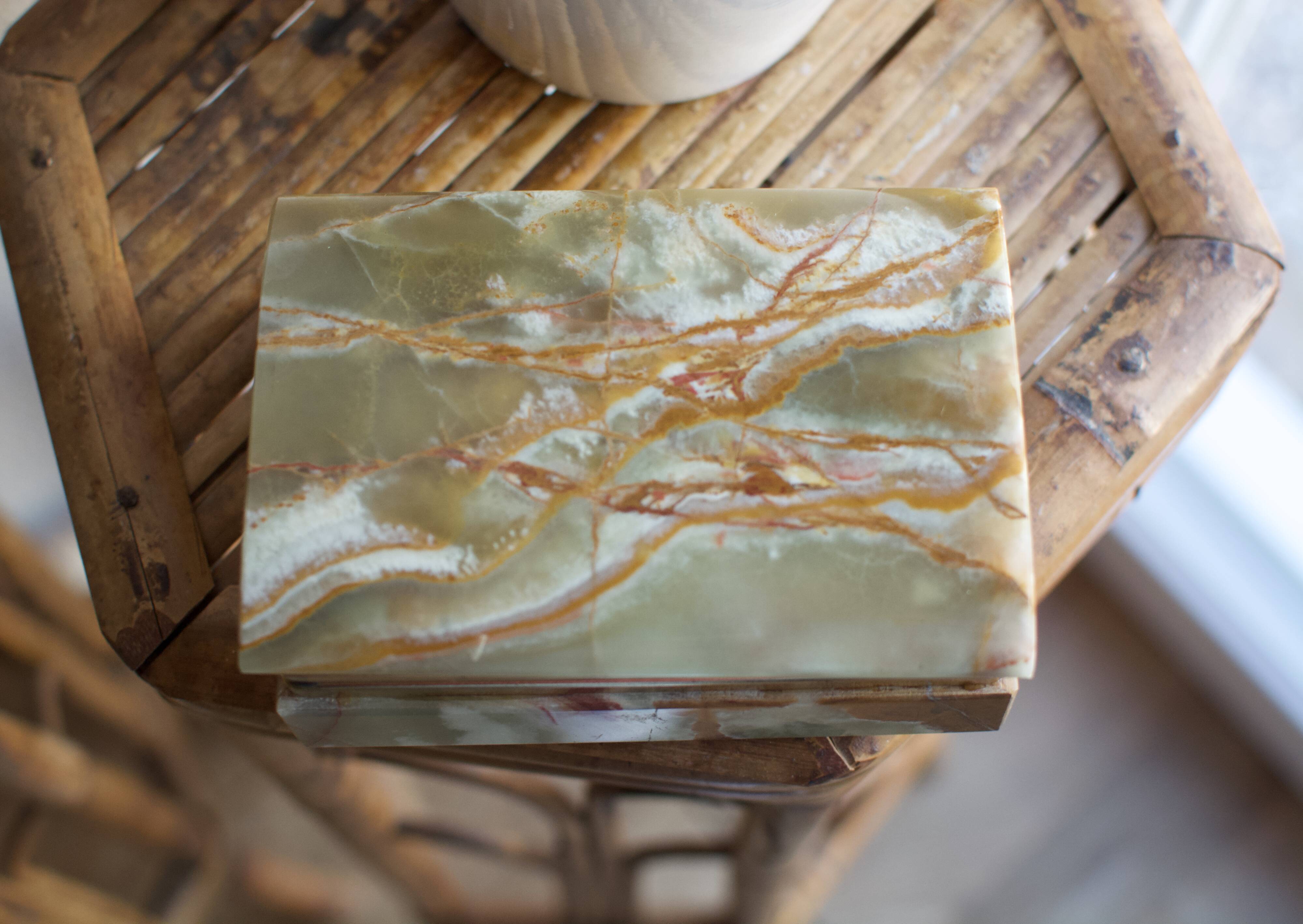Green Onyx marble box