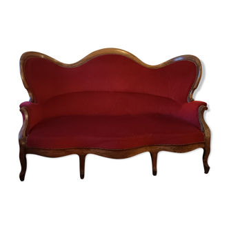 Louis Philippe sofa in walnut