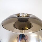 Large Space Age chrome table lamp by Fagerhults, Sweden, 1970s.