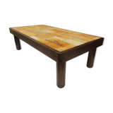Vallauris coffee table by Raymonde Leduc gres modele aux herbiers vintage