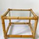 Vintage Italian Bamboo Coffee Table: MCM Boho Tiki Cane, 1960s