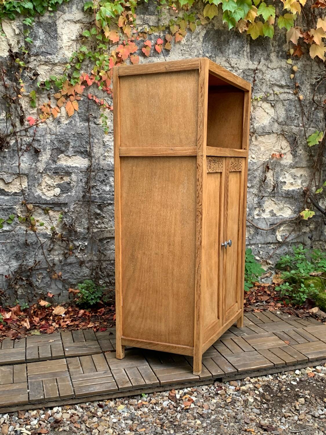 Buffet parisien art déco bois brut 1930