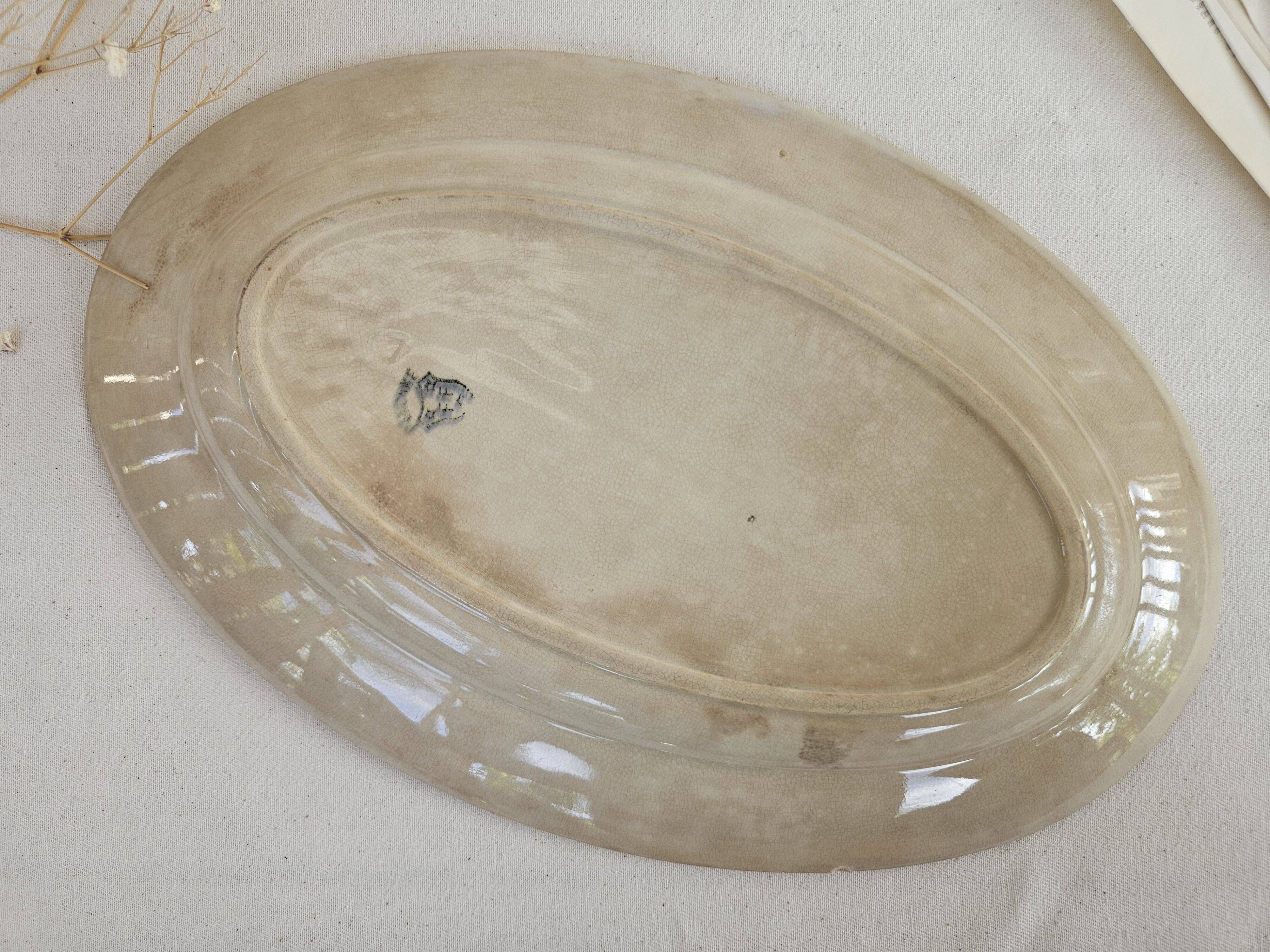Old oval dish Pexonne FF – Ironstone