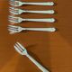Christofle aria 5 cake forks, dessert very good condition
