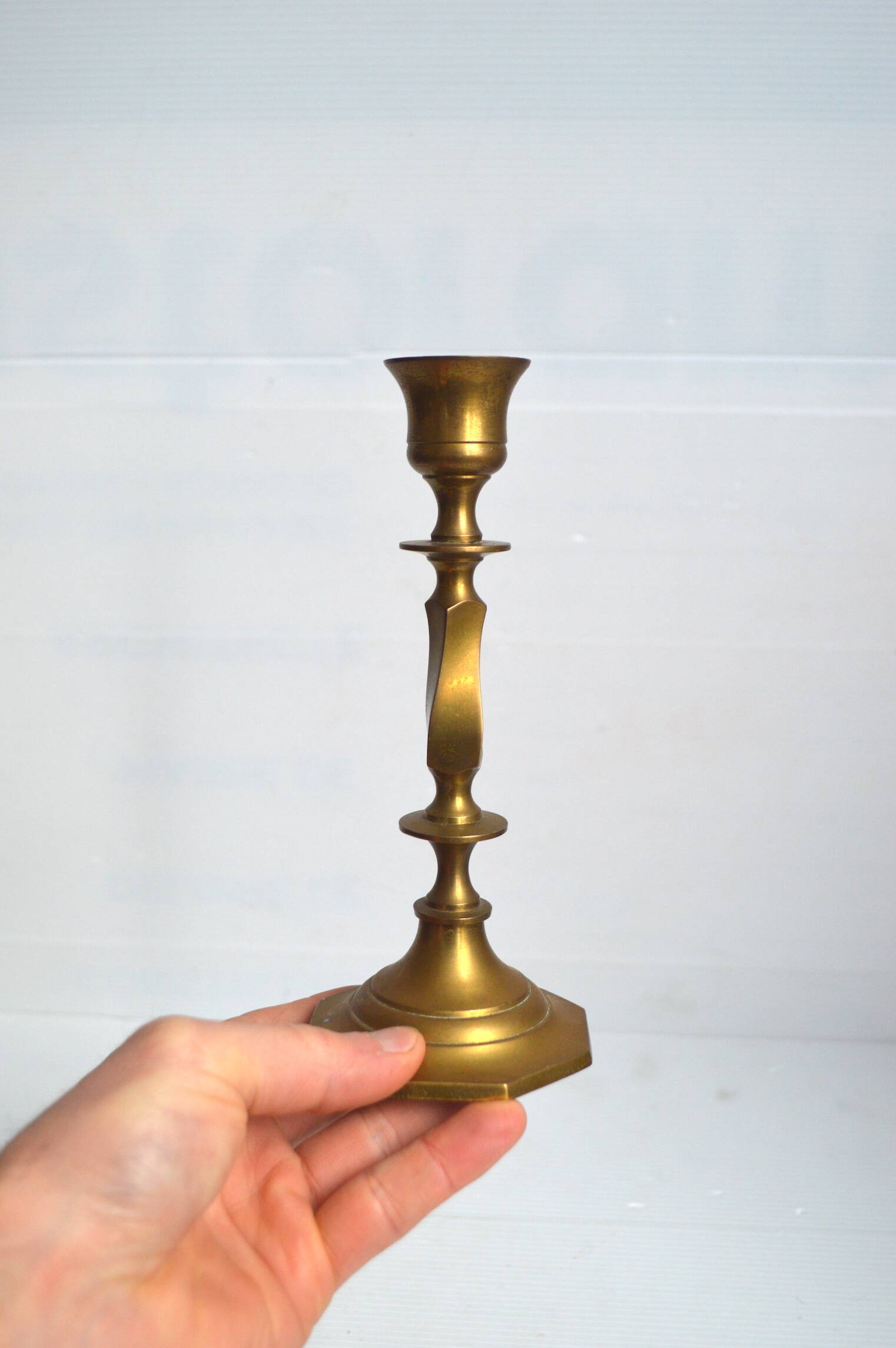 Brass candle holder