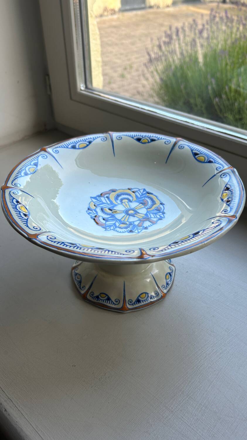 Boch La Louvière art deco compotier