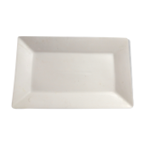 Plat de service rectangulaire en céramique blanche