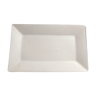 Rectangular serving dish in white ceramic